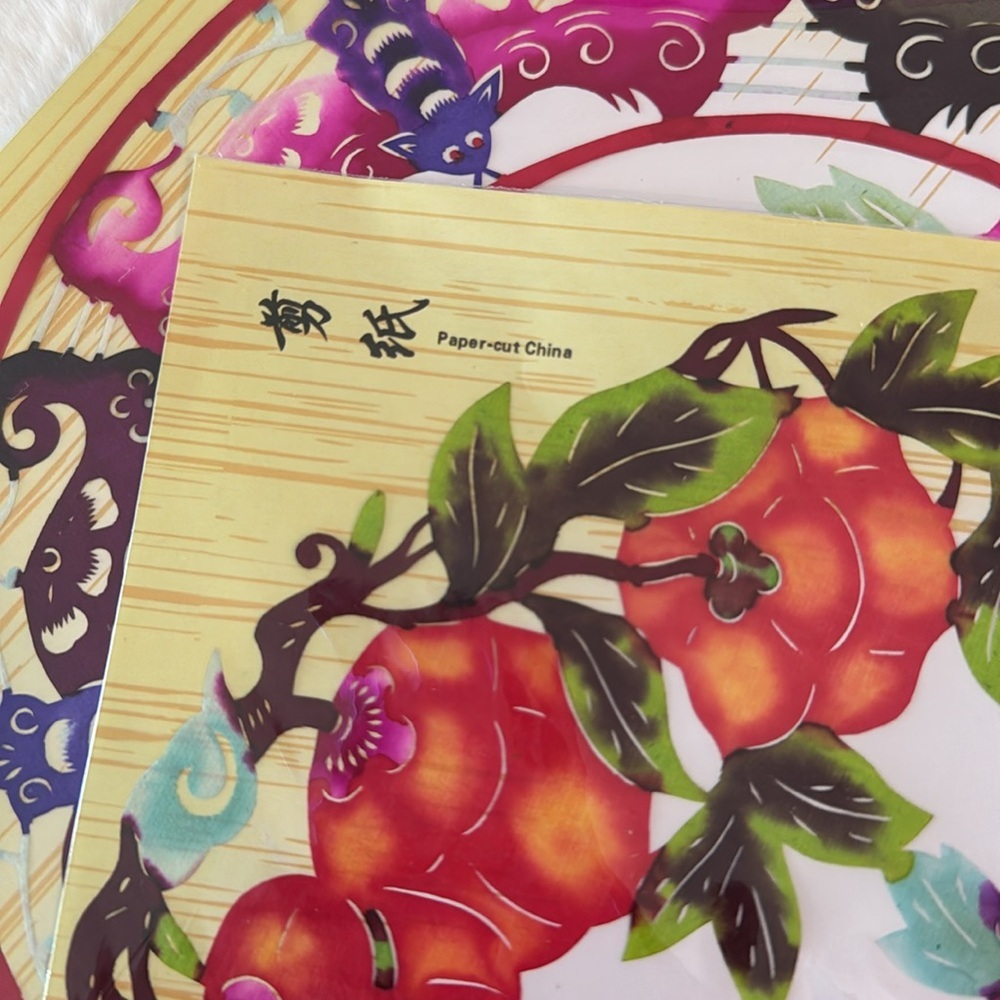 Chinese Paper Cuts Traditional Folk Art Decor, 18 Vibrant Pieces- sizes 8”-9” - Picture 13 of 13